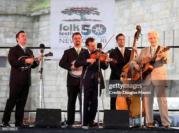 The Del McCoury band performs at the 2009 Newport Folk Festival at Fort Adams State Park on August 2, 2009 in Newport, Rhode Island.