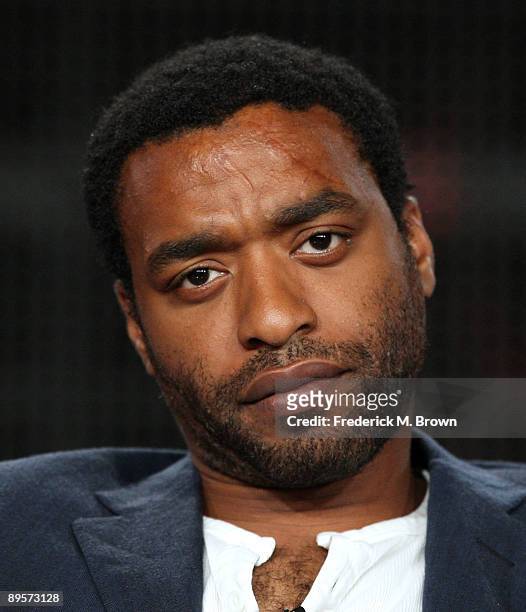 Actor Chiwetel Ejiofor of the television show Masterpiece Contemporary "Endgame" speaks during the PBS portion of the 2009 Summer Television Critics...