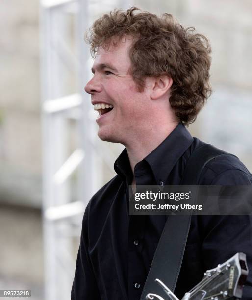 Musician Josh Ritter performs during day 2 of George Wein's Folk Festival 50 at Fort Adams State Park on August 2, 2009 in Newport, Rhode Island.