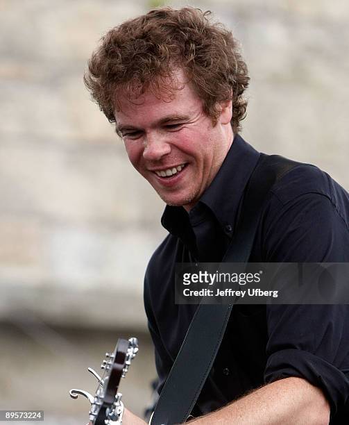 Musician Josh Ritter performs during day 2 of George Wein's Folk Festival 50 at Fort Adams State Park on August 2, 2009 in Newport, Rhode Island.