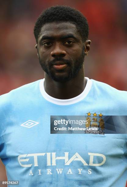 Kolo Toure of Manchester City looks on during the Pre Season Friendly match between Barnsley and Manchester City at the Oakwell Stadium on August 1,...