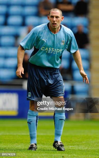 Stephen Wright of Coventry during the pre season friendly match between Coventry City and Everton at the Ricoh Arena on August 2, 2009 in Coventry,...