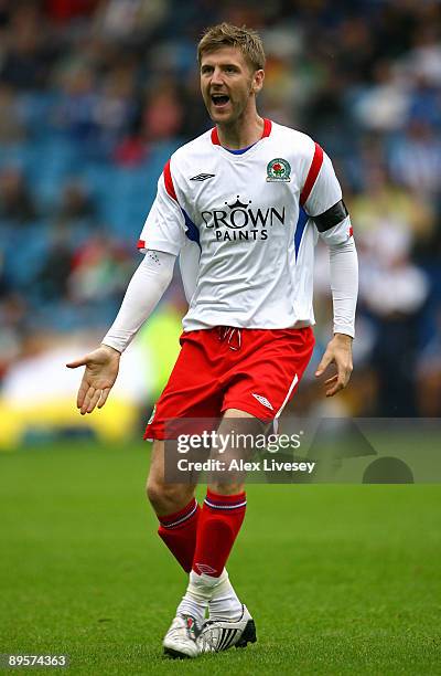 Paul Gallagher of Blackburn Rovers during a Pre Season Friendly match between Sheffield Wednesday and Blackburn Rovers at the Hillsborough Stadium on...