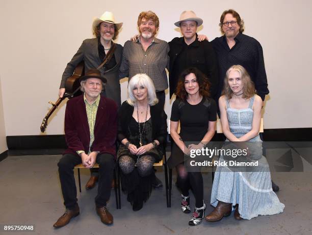 David Rawlings, Mac McAnally, Jason Isbell, , Jerry Douglas, Buddy Miller, Emmylou Harris, Amanda Shires, and Gillian Welch attend the Jason Isbell...