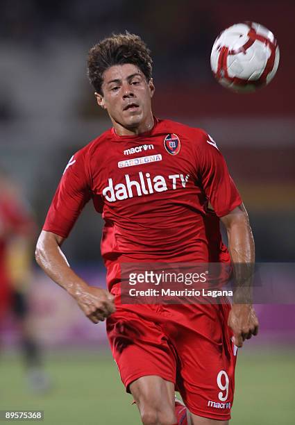 Nene' Anderson da Silva of Cagliari in action during Dahila Cup match played between Catania and Cagliari at Angelo Massimino Stadium on August 2,...