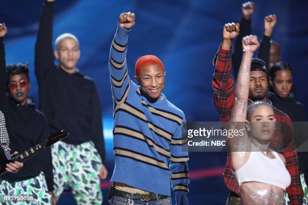 Live Finale" Episode 1321B -- Pictured: Pharrell Williams with N.E.R.D. --