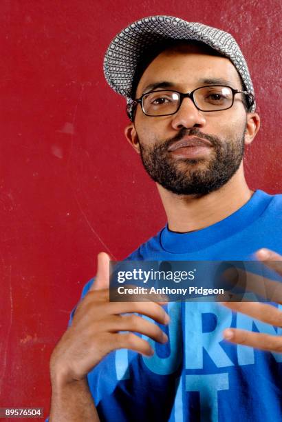 Rocc poses for a portrait session at the at the DJ Spin Off on January 9th, 2006 in San Francisco, California.