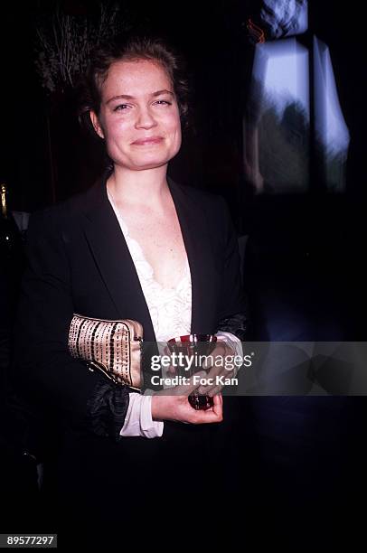 Romy Schneider's Daughter Sarah Biasini attends the Romy Schneider and Patrick Dewaere 2009 Awards Ceremony at the Hotel de Ville on April 21, 2009...