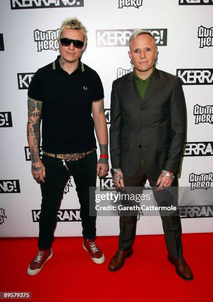 Liam Howlett and Keith Flint of The Prodigy attend The Kerrang Awards 2009 held at The Brewery on August 3, 2009 in London, England.