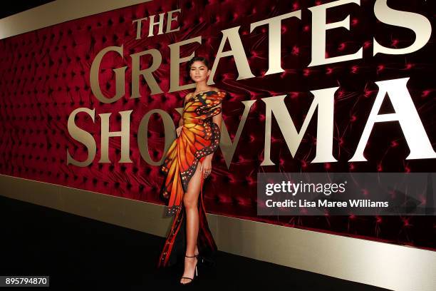 Zendaya attends the Australian premiere of The Greatest Showman at The Star on December 20, 2017 in Sydney, Australia.