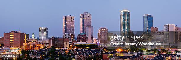 fort worth skyline - fort worth stock pictures, royalty-free photos & images