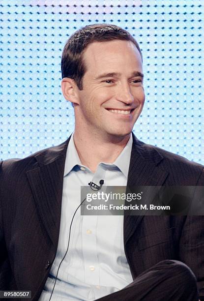 Executive Producer Mike Richards of the television show "Let's Make a Deal" Listens during the CBS Network portion of the 2009 Summer Television...