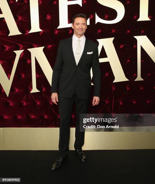 Hugh Jackman attends the Australian premiere of The Greatest Showman at The Star on December 20, 2017 in Sydney, Australia.