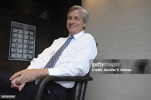 Morgan Chase's CEO Jamie Dimonposes for a portrait session at JP Morgan's New York offices in June 2009, New York, NY