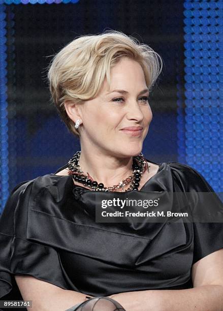 Actress Patricia Arquette of the television show "Medium" speaks during the CBS Network portion of the 2009 Summer Television Critics Association...