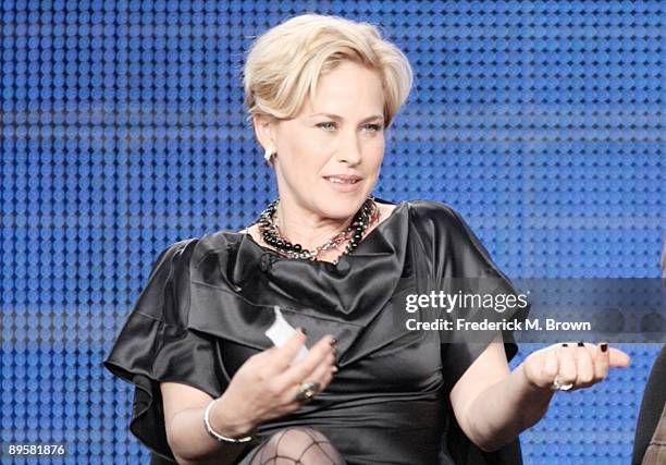 Actress Patricia Arquette of the television show "Medium" speak during the CBS Network portion of the 2009 Summer Television Critics Association...