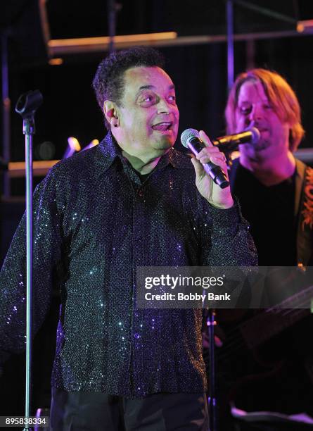Gary US Bonds performs at the 3rd Annual Little Steven's Policeman's Ball at Mandarin Oriental New York on December 19, 2017 in New York City.