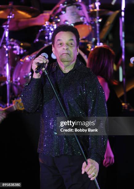 Gary US Bonds performs at the 3rd Annual Little Steven's Policeman's Ball at Mandarin Oriental New York on December 19, 2017 in New York City.