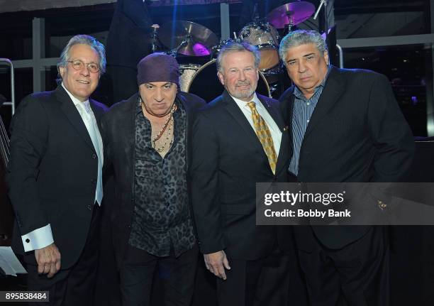 Former NYPD Detective Kevin Schroeder, Steven Van Zandt, Max Weinberg and Vincent pastore attend the 3rd Annual Little Steven's Policeman's Ball at...