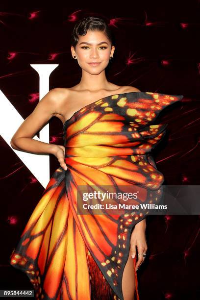 Zendaya attends the Australian premiere of The Greatest Showman at The Star on December 20, 2017 in Sydney, Australia.