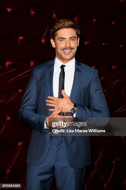 Zac Efron attends the Australian premiere of The Greatest Showman at The Star on December 20, 2017 in Sydney, Australia.