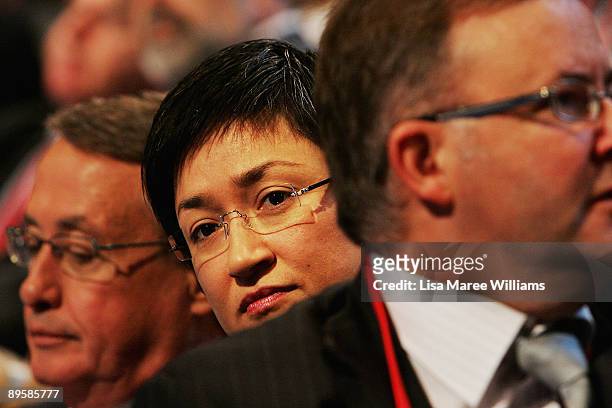 Senator Penny Wong minister for climate change and water attends the 45th National Labor Conference on July 30, 2009 in Sydney, Australia.The...