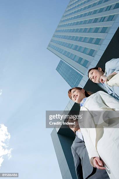 three businesswomen in low angle view - wonky fringe stock pictures, royalty-free photos & images