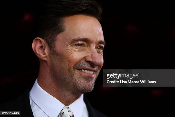 Hugh Jackman attends the Australian premiere of The Greatest Showman at The Star on December 20, 2017 in Sydney, Australia.