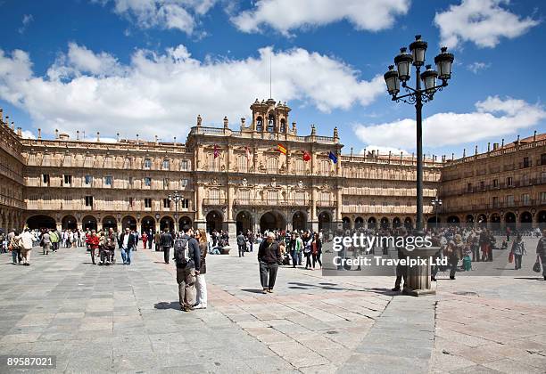 plaza mayor - salamanca fotografías e imágenes de stock