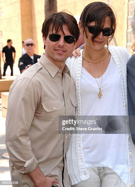 Tom Cruise and Katie Holmes Cameron Diaz honored with a Star on the Hollywood Walk Of Fame on June 22, 2009 in Hollywood, California.