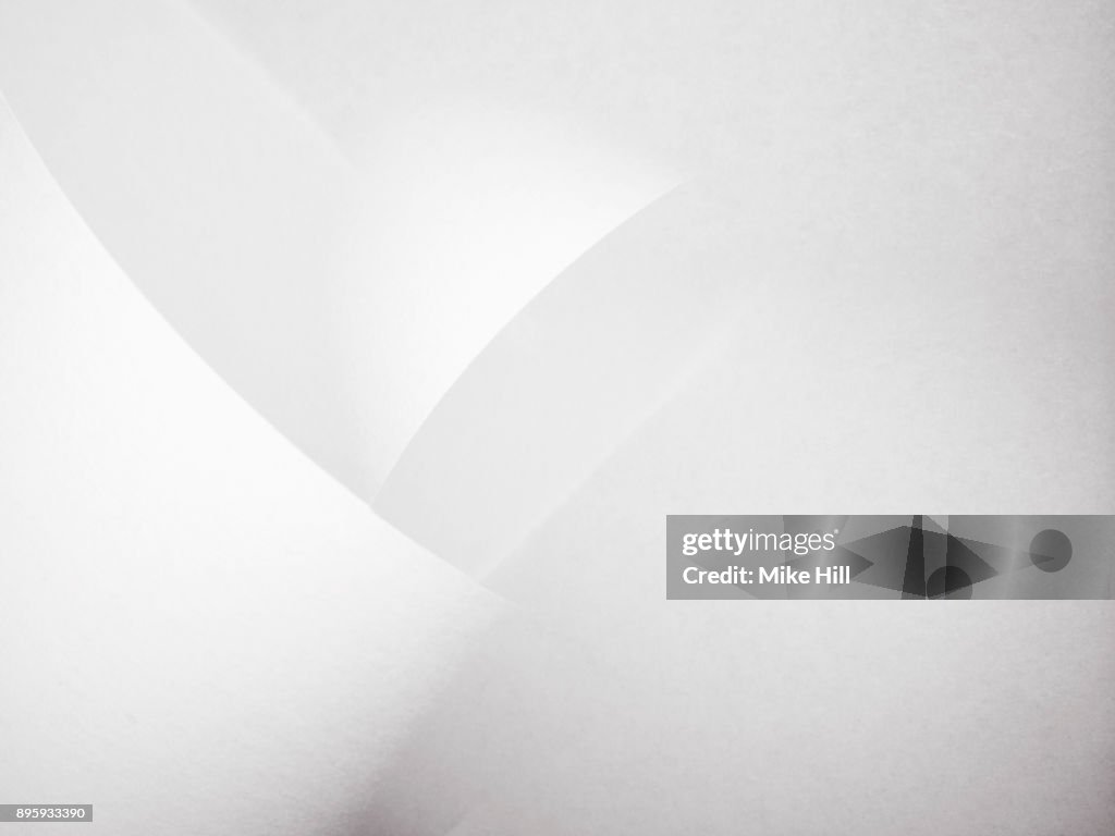 Multiple Exposure Image of the Walls of a White Room