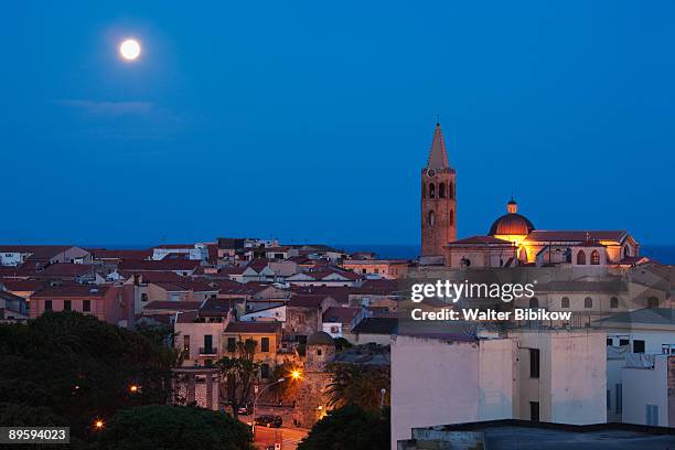 cattedrale santa maria - alghero stock pictures, royalty-free photos & images