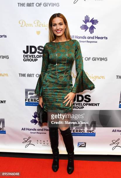 Model, co-founder and vice chair of All Hands and Hearts Petra Nemcova attends Status Luxury Group presents The Art of Giving at Domenico Vacca on...