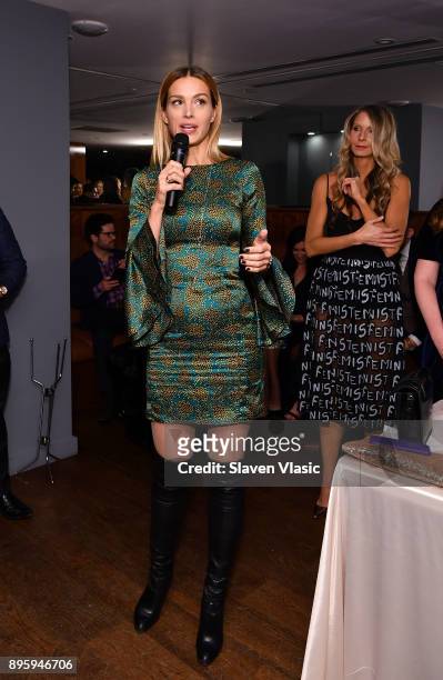 Model, co-founder and vice chair of All Hands and Hearts Petra Nemcova attends Status Luxury Group presents The Art of Giving at Domenico Vacca on...