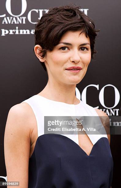 French actress Audrey Tautou promotes the film 'Coco Avant Chanel' at Hassler Hotel on May 6, 2009 in Rome, Italy.