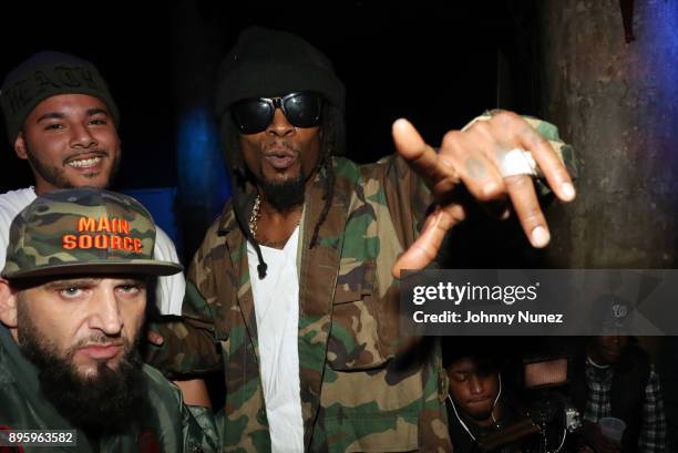 Joe Fatal and Mr. Cheeks attend the 13 Sins Album Release Party at S.O.B.'s on December 19, 2017 in New York City.