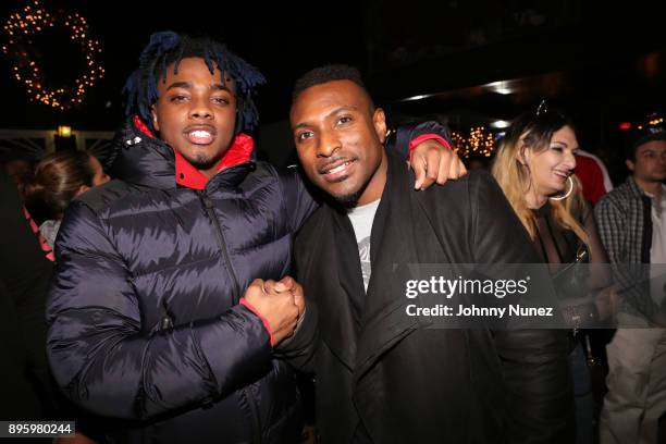 Lougotcash and Younglord attend the 13 Sins Album Release Party at S.O.B.'s on December 19, 2017 in New York City.