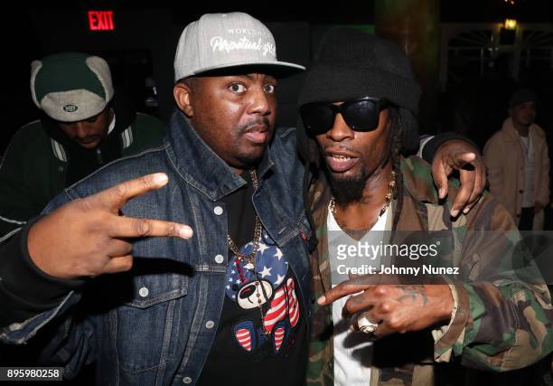 Erick Sermon and Mr. Cheeks attend the 13 Sins Album Release Party at S.O.B.'s on December 19, 2017 in New York City.