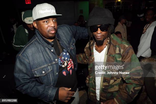 Erick Sermon and Mr. Cheeks attend the 13 Sins Album Release Party at S.O.B.'s on December 19, 2017 in New York City.