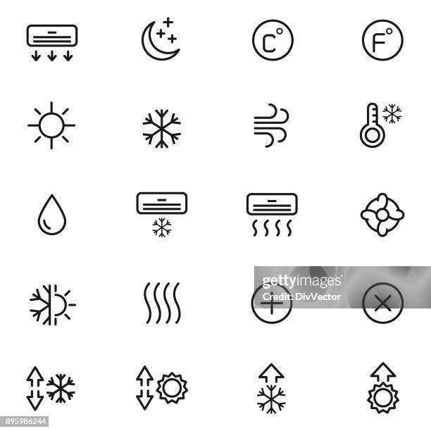 stockillustraties, clipart, cartoons en iconen met lucht voorwaarde pictogramserie - luchtvochtigheid