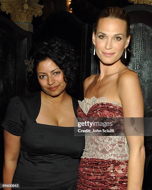 Kishani Perera and Molly Sims wearing Dolce & Gabbana *Exclusive*