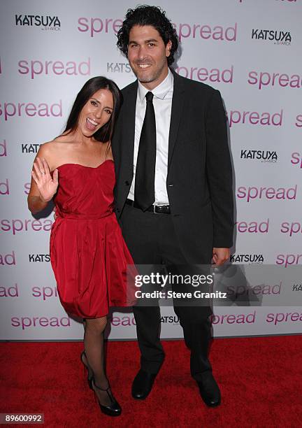 Soleil Moon Frye and Jason Goldberg arrives at the Los Angeles premiere of "Spread" at ArcLight Hollywood on August 3, 2009 in Hollywood, California.