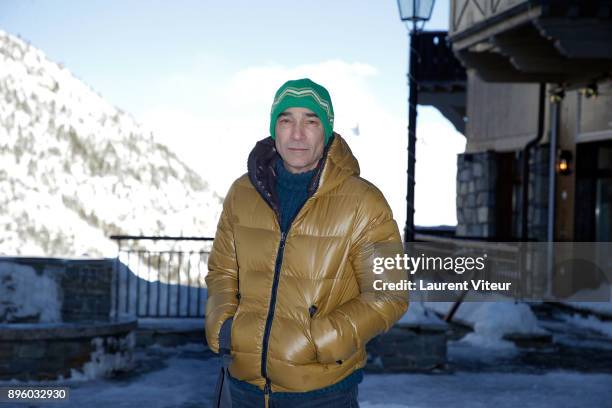 Actor and Director Jean-Marc Barr attends "Les Arcs European Film Festival" on December 20, 2017 in Les Arcs, France.