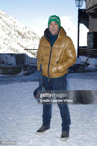 Actor and Director Jean-Marc Barr attends "Les Arcs European Film Festival" on December 20, 2017 in Les Arcs, France.