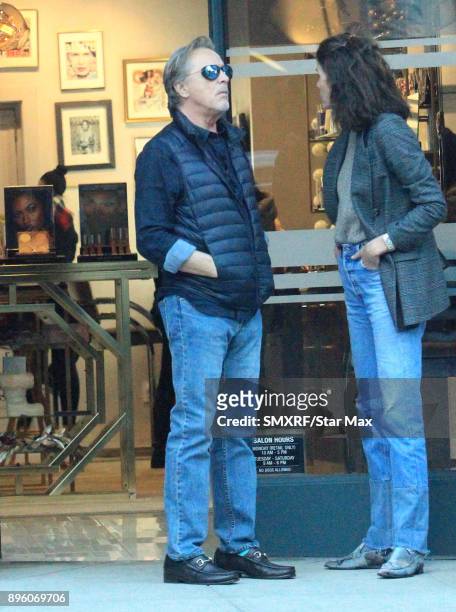 Don Johnson and Kelley Phleger are seen on December 19, 2017 in Los Angeles, CA.