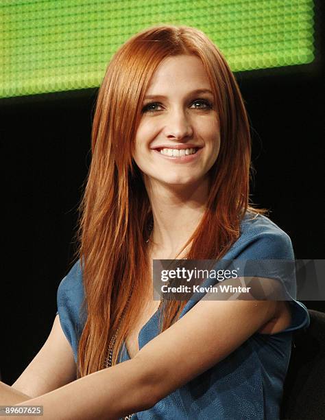 Actress Ashlee Simpson-Wentz of "Melrose Place" appears during the CW Network portion of the 2009 Summer Television Critics Association Press Tour at...