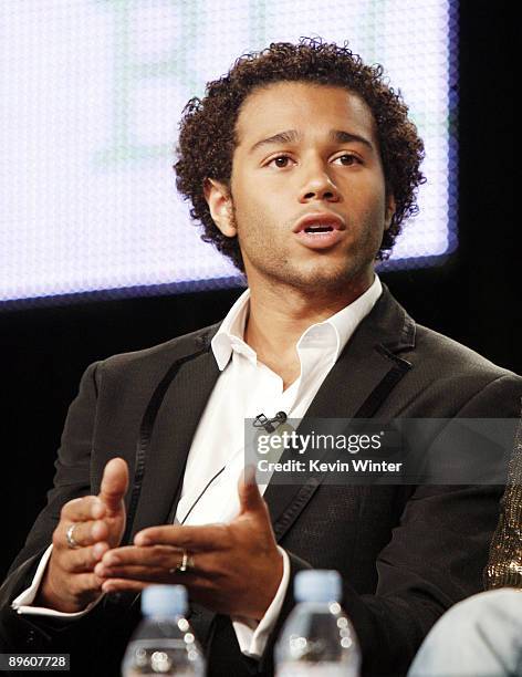 Actor Corbin Bleu of "The Beautiful Life" appears during the CW Network portion of the 2009 Summer Television Critics Association Press Tour at The...