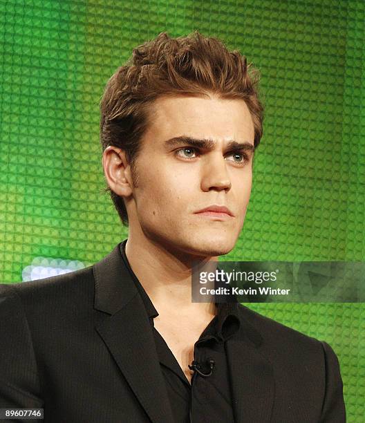 Actor Paul Wesley of "The Vampire Diaries" appears during the CW Network portion of the 2009 Summer Television Critics Association Press Tour at The...