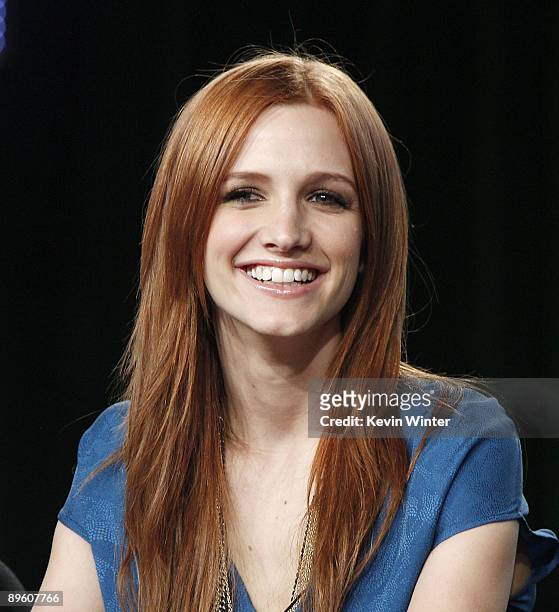 Actress Ashlee Simpson-Wentz of "Melrose Place" appears during the CW Network portion of the 2009 Summer Television Critics Association Press Tour at...