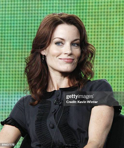 Actress Laura Leighton of "Melrose Place" appears during the CW Network portion of the 2009 Summer Television Critics Association Press Tour at The...